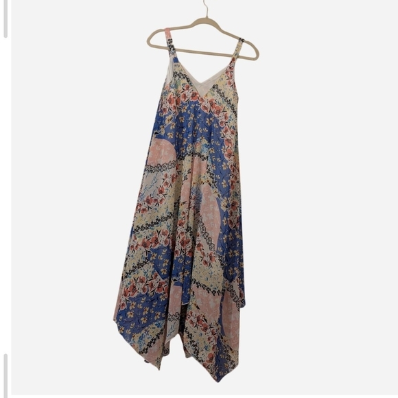 Nina Leonard Dresses & Skirts - Floral Patchwork Maxi Dress